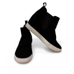 Dolce Vita Black High-Top Sneakers with White Soles